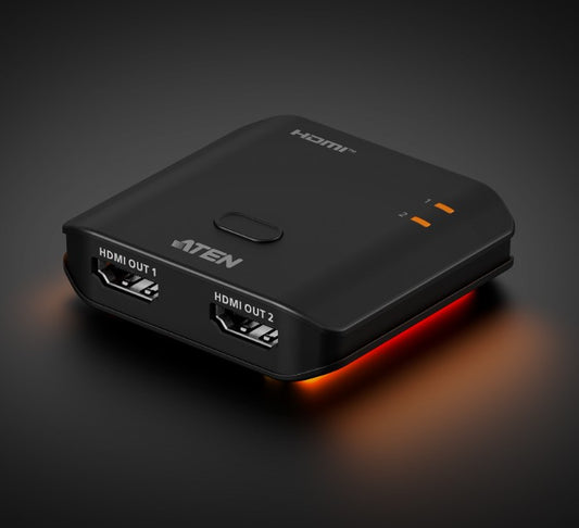 Aten Essential 2-Port True 4K HDMI Splitter, EDID Sync™, One HDMI source shares