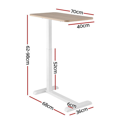 Artiss Laptop Desk Height Adjustable Mobile Workstation Computer Desks 70CM