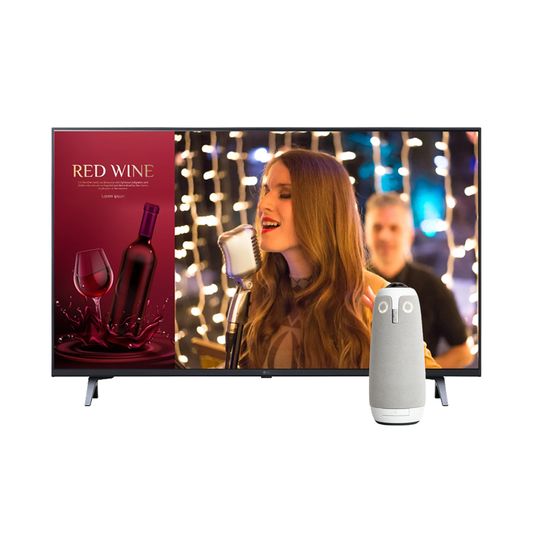 LG 55 55UR640S AND OWL LABS MEETING OWL 3 VIDEO CONFERENCE BUNDLE - SMALL ROOM