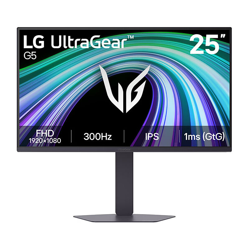 LG UltraGear 25' IPS Full HD 300Hz Monitor, 1920×1080, IPS, 300Hz, 1ms GtG