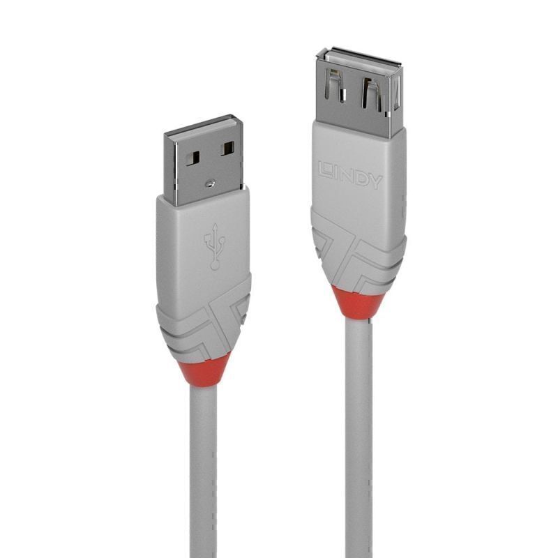 Lindy .5m USB2 A Ext Cable AL