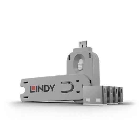 Lindy USBA Port Block/Key x4 W