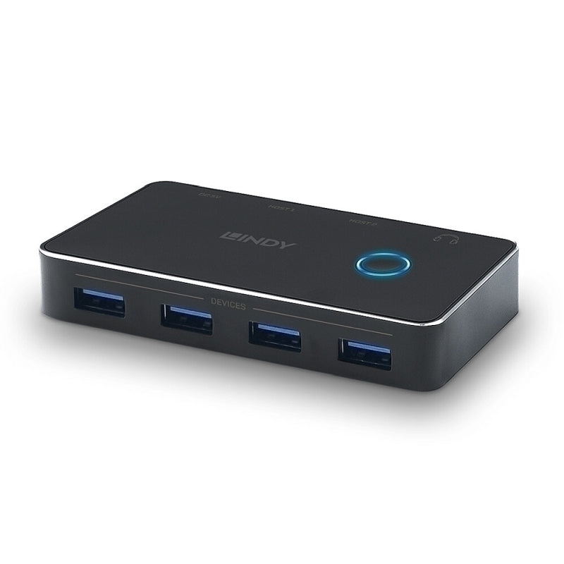 مفتاح مشاركة USB 3.0 من Lindy