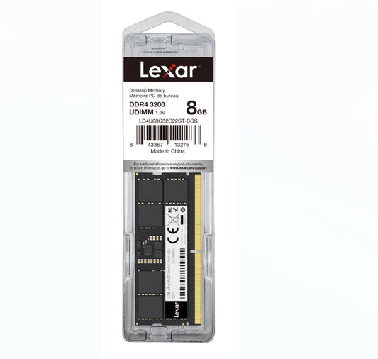 Lexar LD4U08G32C22ST-BGS DDR4 UDIMM 8GB 3200 MT/s 1.2V CL22 - Blister