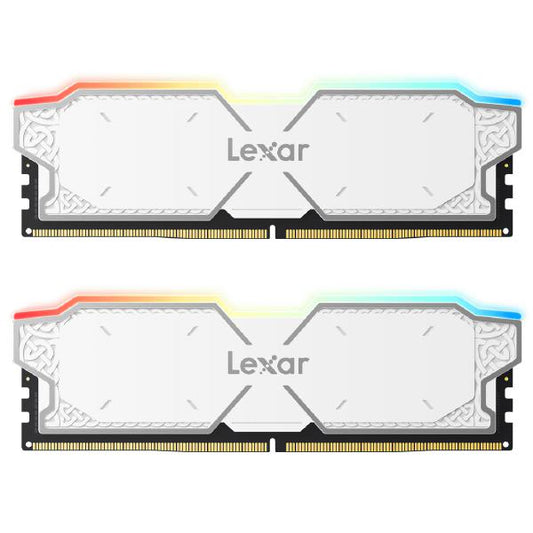 Lexar U-DIMM DDR5 6000 32GB KIT(16GB*2), CL38, THOR RGB White dual pack, Limited Lifetime Warranty