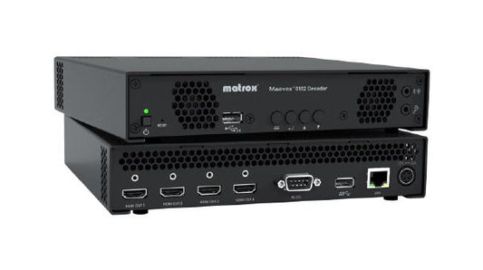 Matrox Maevex 6152 Quad 4K HDMI Decoder, 4x 3840x2160@60Hz / 4x 4096x2160@60Hz, 4x HDMI, 1x RJ45, 1x USB 2.0 2 YR WTY