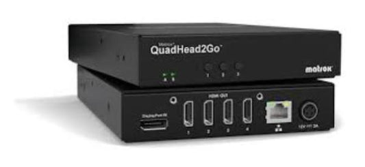 *EX-DEMO* Matrox QuadHead2Go Q185 DisplayPort Multi-Monitor Controller Appliance, 1x DisplayPort 1.2, 4x HDMI, 1x RJ45