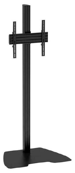 Atdec ADBS-1-4FBB Single Freestanding Floor Mount. Max Load: 50kg.  VESA up to 400x400. Black. 10 Year Warranty