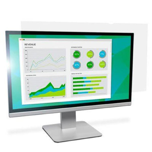 3M Anti-Glare Filter, 23.8&quot;, 16:9, Monitor, Anti-glare, Blue Light Reduction, Matte-to-Matte, Adhesive Strips, Slide Mounts