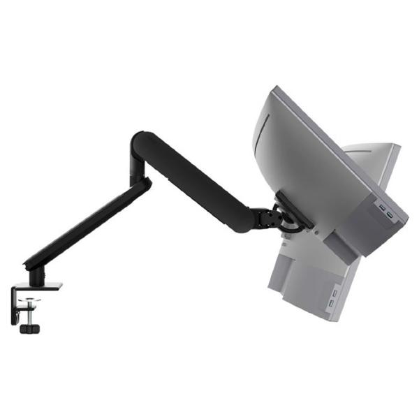 Atdec Ora High-Performance Dynamic Monitor Arm. Up to 35&quot; screens, Max Load 8kg, F-Clamp Desk Fixing, VESA up to 100x100. Black