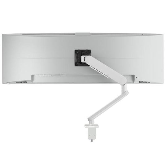 Atdec Ora 10 Dynamic Monitor Arm. Up to 49&quot; screens, Max Load 10kg, F-Clamp Desk Fixing, VESA up to 100x100. White