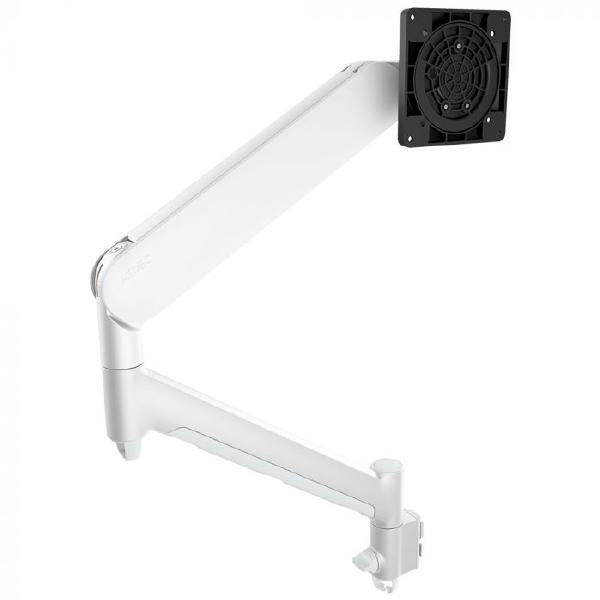 Atdec AWM-ADTC Dynamic Monitor Arm with Clamp / 8kg (17.6lb) Flat and Curved Screen, White