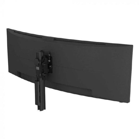Atdec AWMS-BT40 Super Heavy Duty Monitor Mount. Up to 24&quot; to 57&quot; Displays. Max Load: 25kg (flat), 18kg (curved). Grommet Clamp Desk Fixing. Black