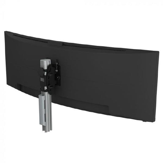 Atdec AWMS-BT40 Super Heavy Duty Monitor Mount. Up to 24&quot; to 57&quot; Displays. Max Load: 25kg (flat), 18kg (curved). Grommet Clamp Desk Fixing. Silver