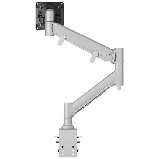 Atdec Fortis Heavy Duty Dynamic Monitor Arm. Up to 49&quot; screens, Min. Load 6kg. Max Load 16kg, H/Duty F-Clamp Desk Fixing, VESA up to 100x100. Silver