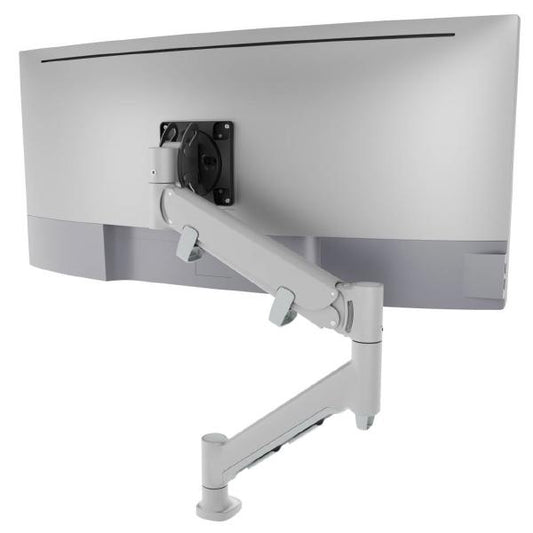 Atdec AWMS-HXB Heavy Duty Dynamic Monitor Arm. Up to 49&quot; screens, Min. Load 6kg. Max Load 16kg, C-Clamp Desk Fixing, VESA up to 100x100. Silver