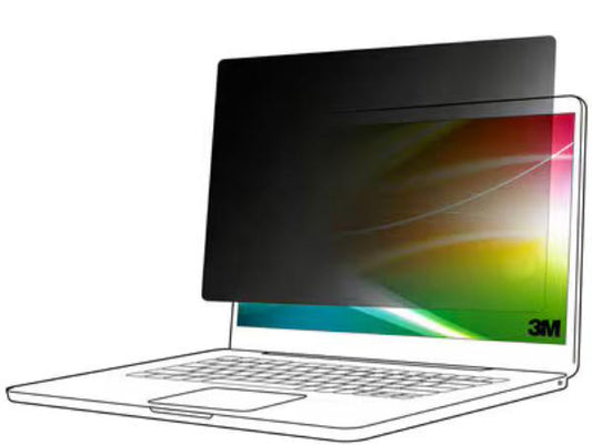 3M Bright Screen Privacy Filter 13.4&quot; Laptop with COMPLY adhesive Strips 16:10 for Dell Multi-line Laptops