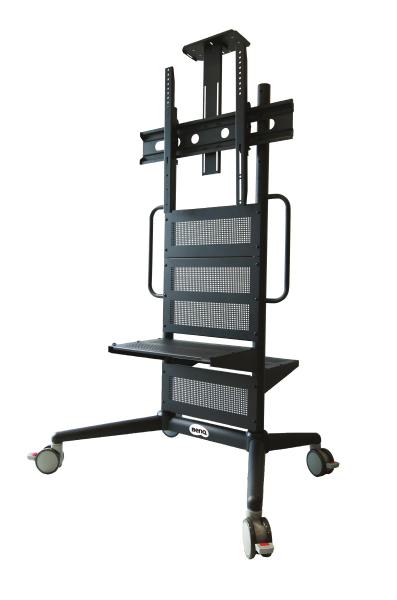 BenQ Pro AV Trolley - Fixed Height Video Conferencing, Digital Signage and IFP Trolley - Support up to 125kg - fit displays 43&quot; - 86&quot;