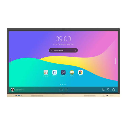 BenQ RE6504FV 65&quot;, 16:9 IFP 4K 3840 x 2160, Essential Series with Google GMS w/built-in cam/NFC reader