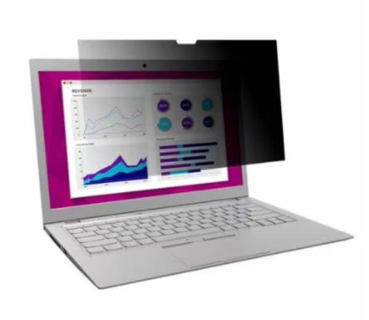 3M High Clarity Privacy Filter, 15&quot;, 3:2, Microsoft Surface Book 2, Blue Light Reduction, Gloss-to-Gloss, Adhesive Strips