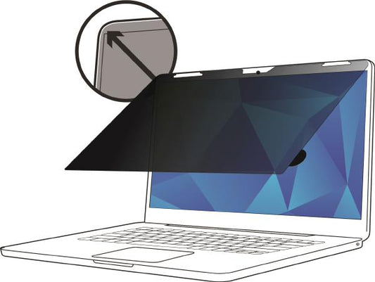 3M Touch Privacy Filter, 15&quot;, 16:9, Dell Latitude 9510, Anti-Glare, Blue Light Reduction, Matte-to-Matte, COMPLY Flip Attach Set