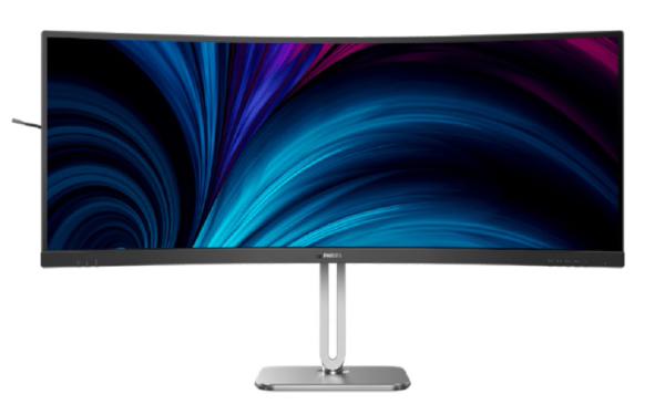 Philips 34B2U5600C 34&quot; 21:9 WQHD 3440 x 1440, VA LCD Business Curved Monitor, 4ms, HDMI DP, USB-C Docking, RJ45, Height, Speakers, Swivel, Tilt