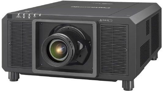 Panasonic PT-RQ35KE 4K DLP Laser 3-Chip Projector. 3840x2400 Resolution, 35000 Lumens, 10,000:1 Contrast, Lens Optional, 5 Year Warranty, Black