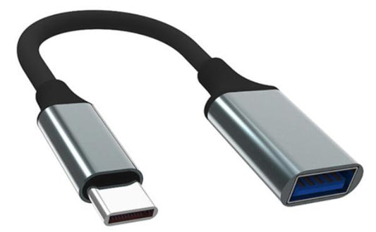 Shintaro USB-C to USB-A OTG Adapter - 15cm USB 3.0 Aluminum Connector for External Drives, Flash Drives, Keyboards, and OTG Enabled Devices