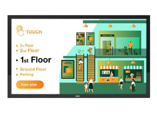 Sharp M-series PCAP M651-PCAP 65&quot; Interactive Display, UHD, 500-cd/m2 Brightness, IPS, 28% Haze Non-Glare, 300x300 VESA, 24/7 3Yr Warranty