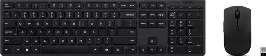 Lenovo Professional Wireless Rechargeable Combo Keyboard and Mouse-US English Copilot (Replaces 4X31K03931)