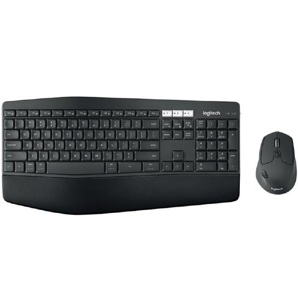 Logitech Wireless Keyboard &amp; Mouse Combo, MK850 Desktop, Black, USB Receiver and Bluetooth (Powered by 2+1 xAAA) - 1 Year Warranty