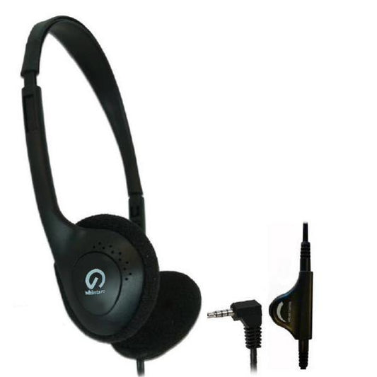 Shintaro Lightweight Headphones with Volume Control and 3.5mm Audio Jack, Flexible Headband, 2.5m Cord, Ideal for Office and Classroom Use