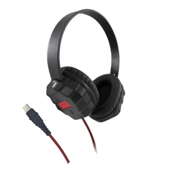 Shintaro Rugged Kids Headset with Enhanced USB-C Reinforcement, 40mm Drivers, Twistable Headband, Volume Cap, 1.5M Cable for Smartphones, Tablets &amp; PC