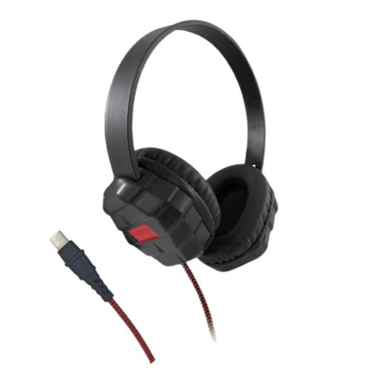 Shintaro Rugged Kids Headset with Enhanced USB-C Reinforcement, 40mm Drivers, Twistable Headband, Volume Cap, 1.5M Cable for Smartphones, Tablets &amp; PC