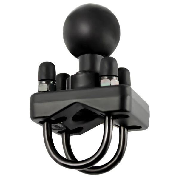 RAM Double U-Bolt Ball Base for 1&quot; - 1.25&quot; Rails - C Size