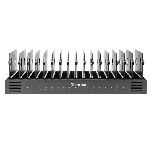Shintaro 16-Port USB-C PD3.0 1000W GaN Charging Dock for  Smartphone, Tablet, &amp; Notebook Devices &amp; Smart Power Management via InnovateCharger App.