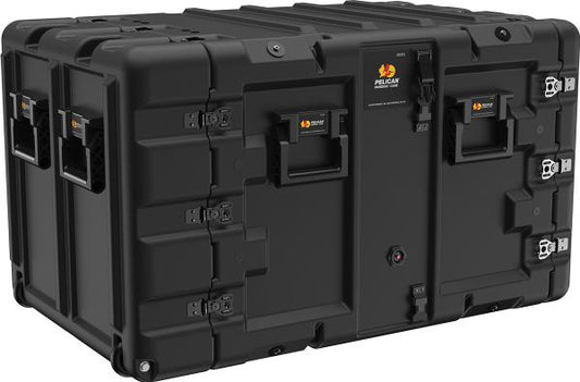 Pelican SUPER-V-9U Black Case Supports 19&quot; Racks
