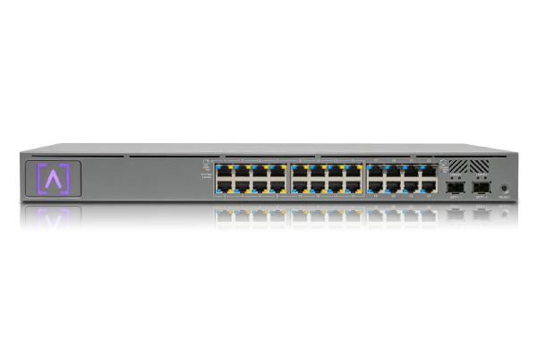 Alta Labs S24-POE 24-Port PoE Switch, Layer 2, 16x 802.3at PoE+ Ports, 8x Non-PoE Ports &amp; 2x SFP+ Ports, 240w PoE Budget, 1U Rackmountable