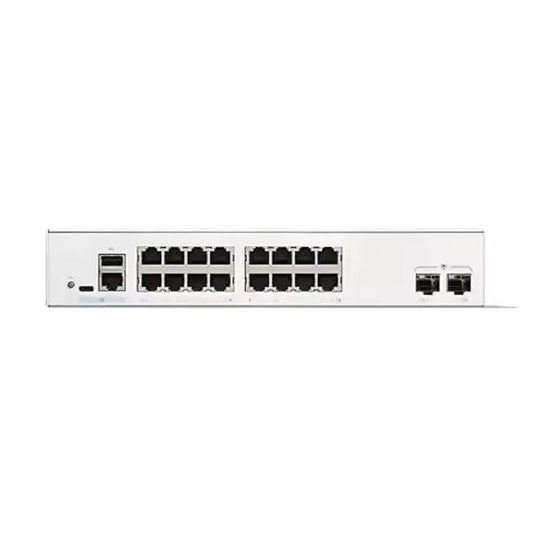 Cisco Catalyst 1200, 16-Port Managed Switch with 16 Gigabit Ethernet PoE+ with 120W Power Budget and 2 SFP Ports