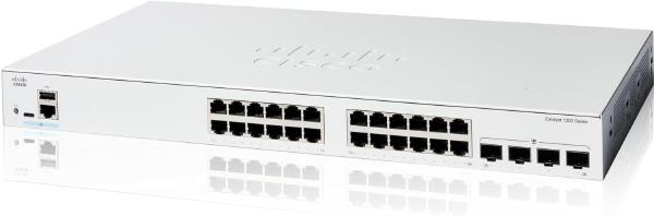 Cisco Catalyst 1200, 24-Port Managed Switch with 24 Gigabit Ethernet and 4 SFP Ports