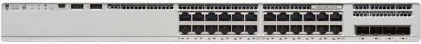 Cisco Catalyst 9200L, 24-Port Managed Switch with 24 Gigabit Ethernet PoE+ and 4 SFP, 370W Power Budget Ports, Network Essentials