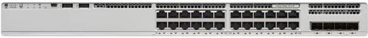 Cisco Catalyst 9200L, 24-Port Managed Switch with 24 Gigabit Ethernet PoE+ and 4 SFP, 370W Power Budget Ports, Network Essentials
