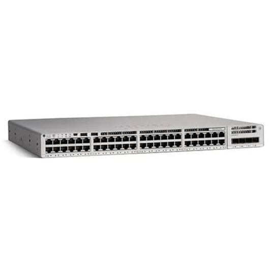 Cisco Catalyst 9200L, 48-Port Managed Switch with 48 Gigabit Ethernet PoE+ and 4 SFP, 740W Power Budget Ports, Network Advantage