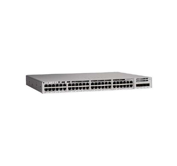 Cisco Catalyst 9200L, 48-Port Managed Switch with 12 MultiGigabit Ethernet, 36 GE PoE+ and 4 SFP+, 740W Power Budget Ports, Network Essentials