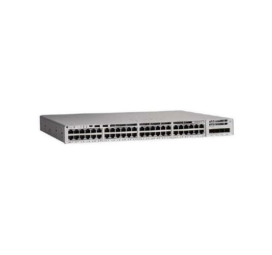 Cisco Catalyst 9200L, 48-Port Managed Switch with 12 MultiGigabit Ethernet, 36 GE PoE+ and 4 SFP+, 740W Power Budget Ports, Network Essentials