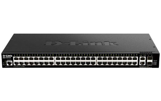 D-Link 52-Port Gigabit Smart Managed Stackable Switch with 48 1000Base-T and 4 10Gb Ports