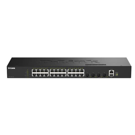 D-Link DGS-1530-28, 28-Port Stackable Smart Switch with 24 (1G) and 4 (10G) SFP+  Ports