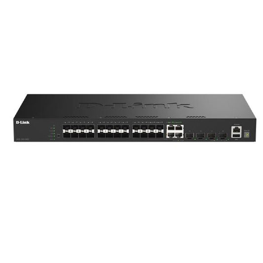 D-Link DGS-1530-28SC, 28-Port Stackable Smart Switch with 20 (1G) SFP,  4 (1G) Combo GE/SFP and 4 (10G) SFP+ Ports