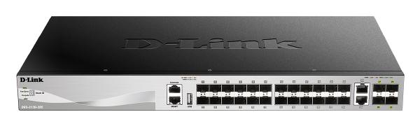 D-Link DGS-3130, 30-Port Stackable Managed Switch with 24 SFP, 2 (10G) BASE-T and 4 (10G) SFP+ Ports