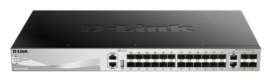 D-Link DGS-3130, 30-Port Stackable Managed Switch with 24 SFP, 2 (10G) BASE-T and 4 (10G) SFP+ Ports